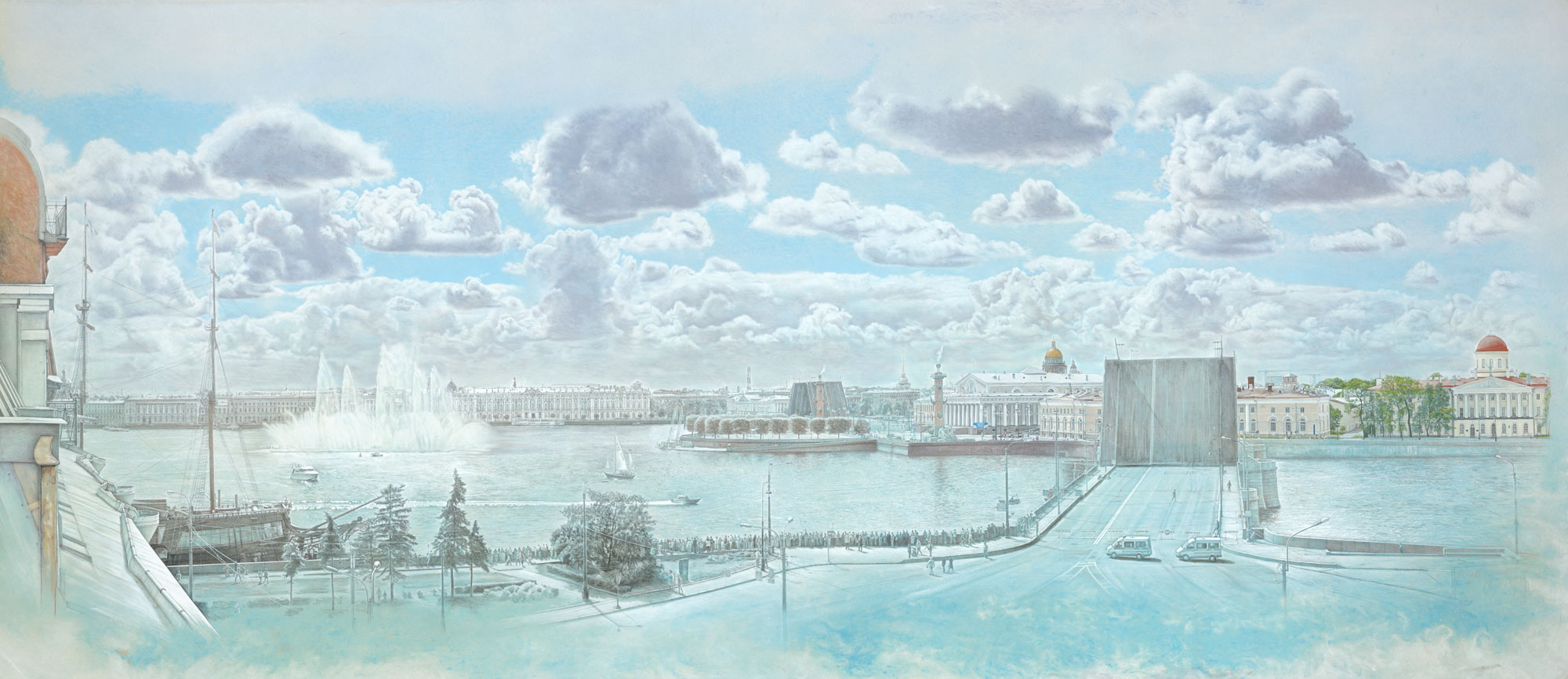 Panorama of St. Petersburg from Mytninskaja Nab.